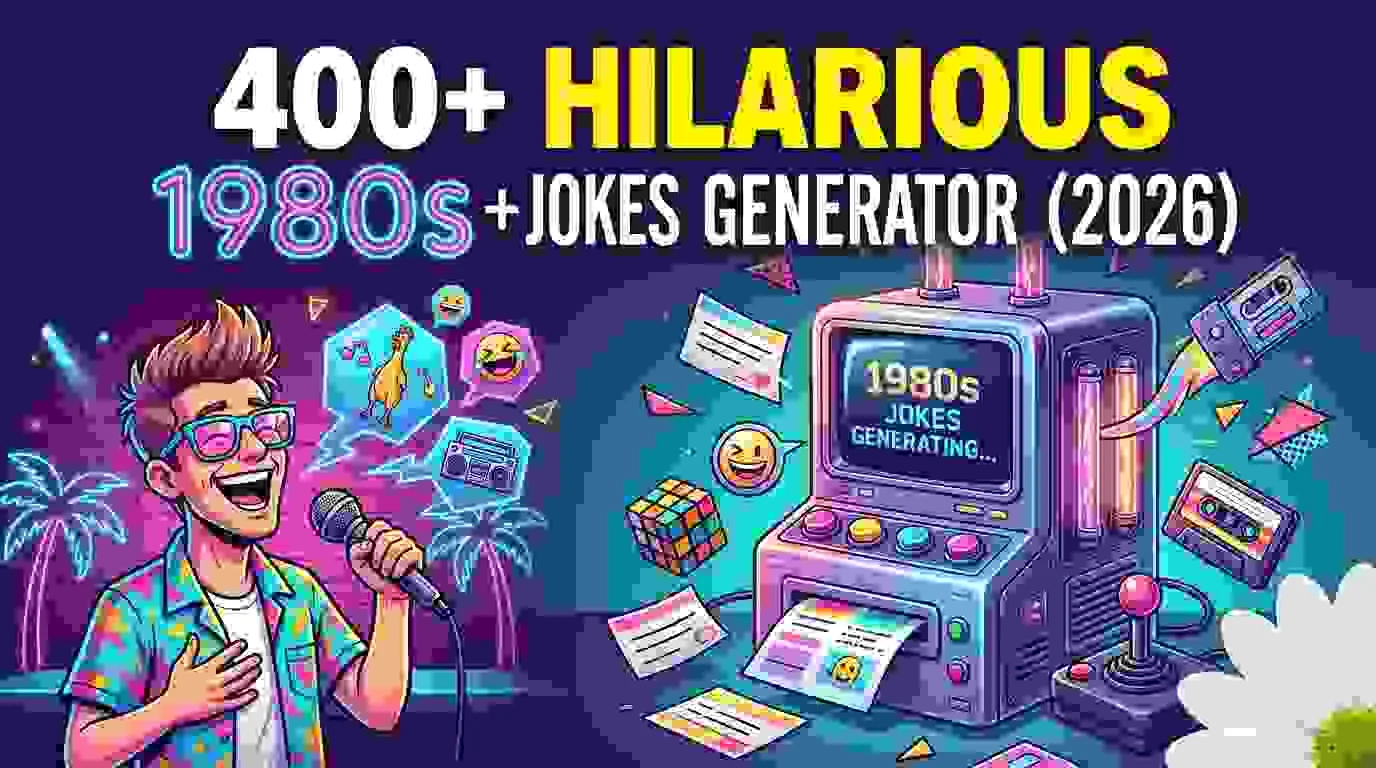Hilarious 1980S Jokes + Jokes Generator