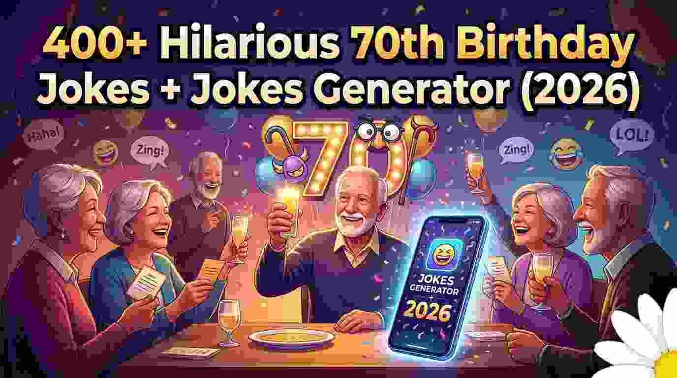Hilarious 70Th Birthday Jokes + Jokes Generator
