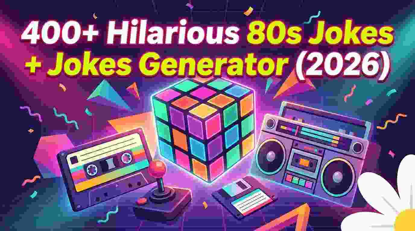 Hilarious 80s Jokes + Jokes Generator