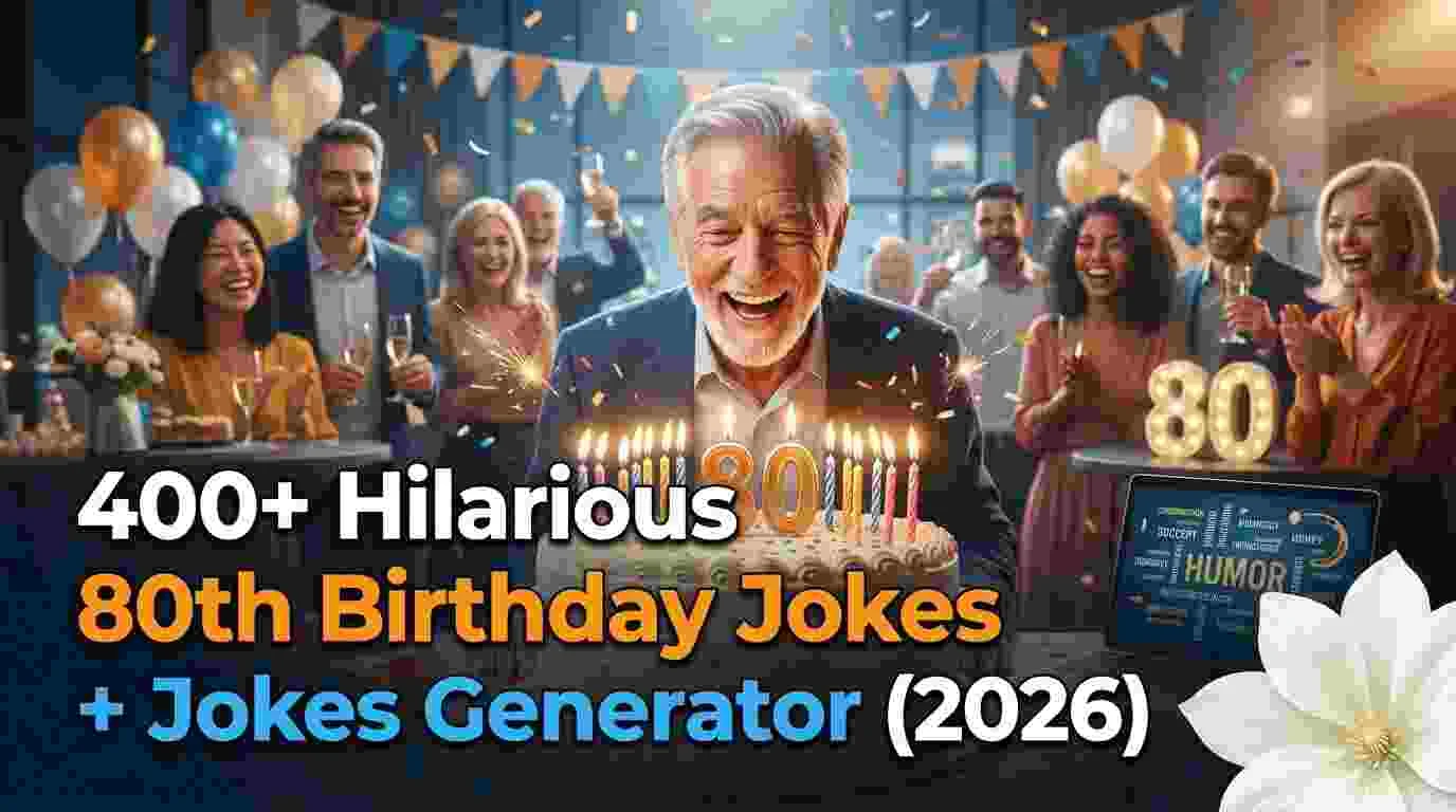 Hilarious 80Th Birthday Jokes + Jokes Generator