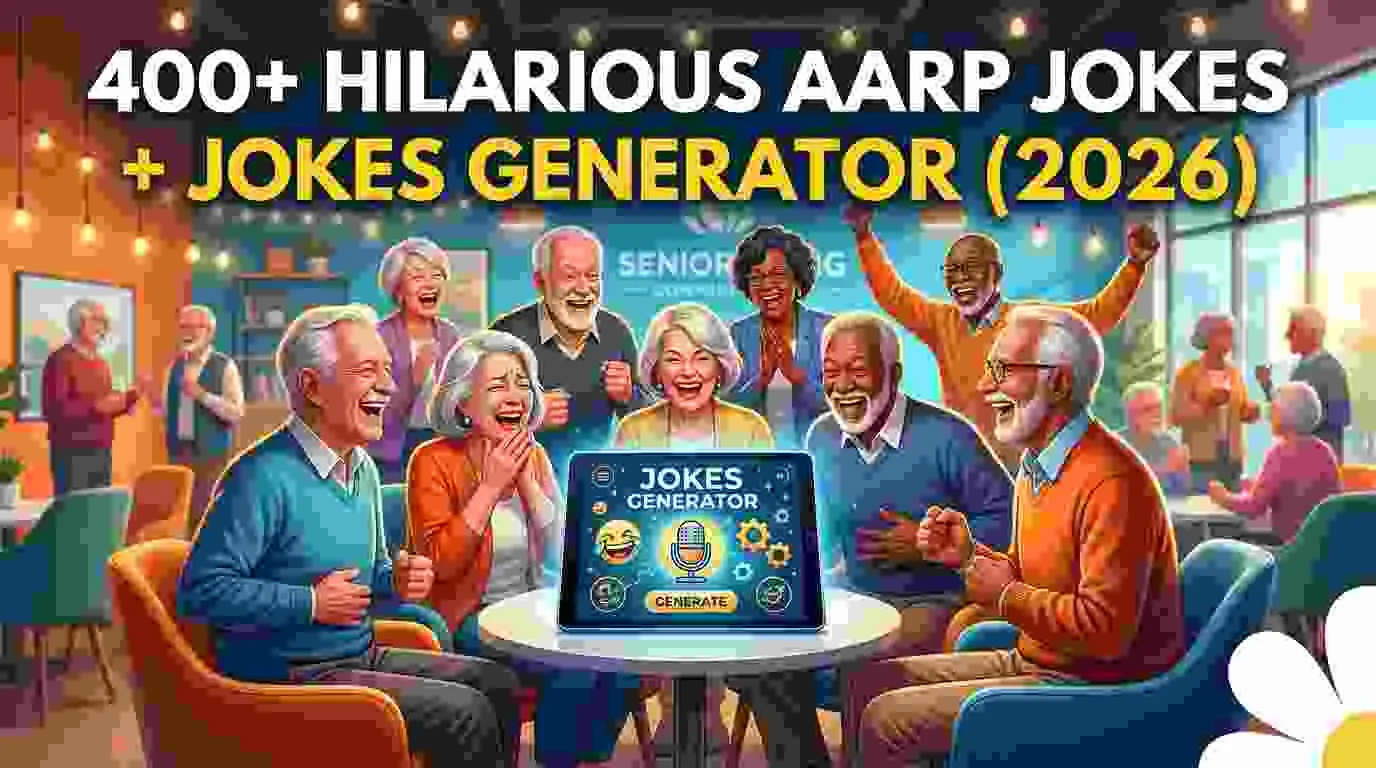 Hilarious AARP Jokes + Jokes Generator