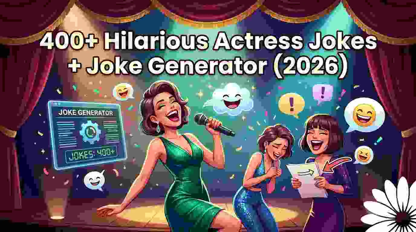 Hilarious Actress Jokes + Joke Generator