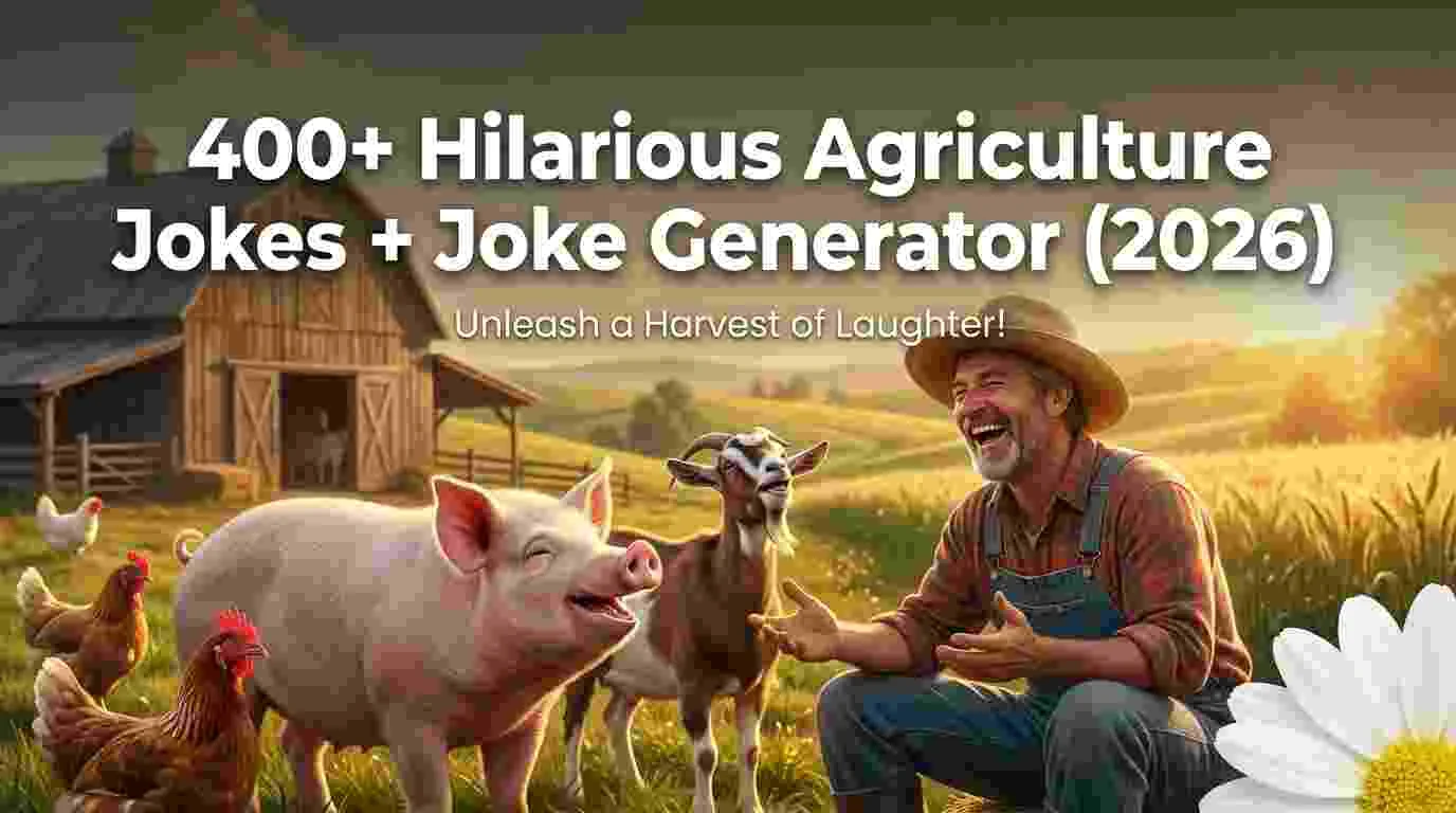 Hilarious Agriculture Jokes + Joke Generator