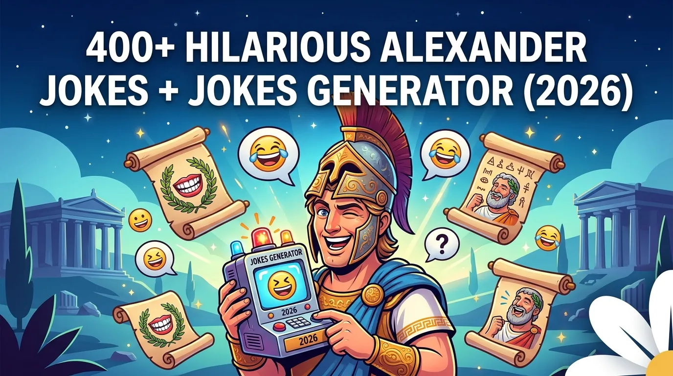 Hilarious Alexander Jokes + Jokes Generator