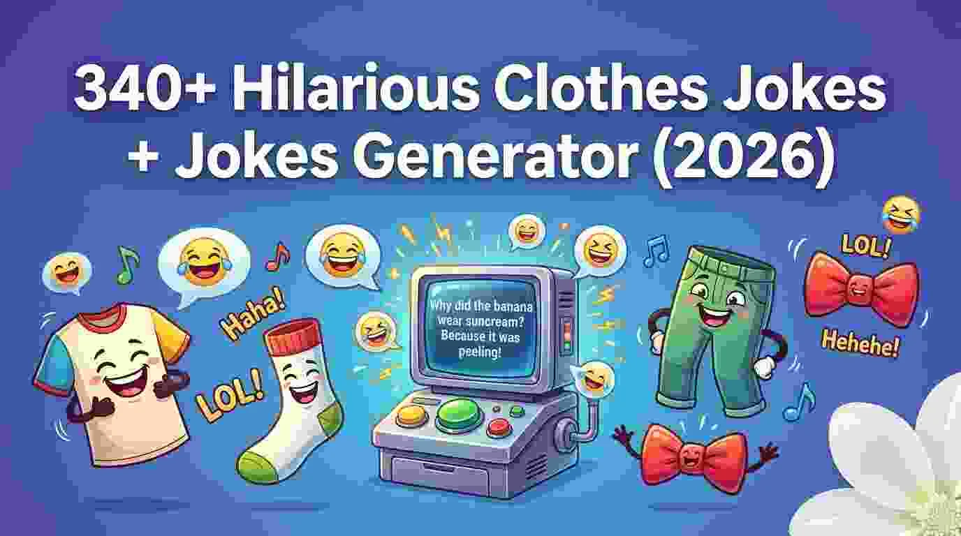 Hilarious Clothes Jokes + Jokes Generator