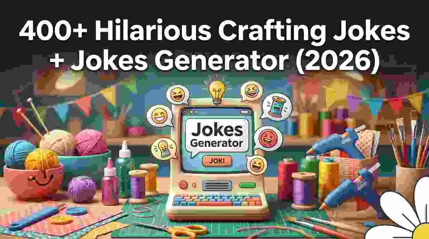 Hilarious Crafting Jokes + Jokes Generator