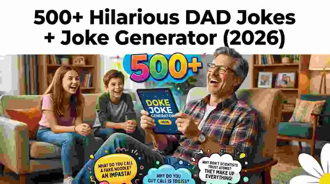 Hilarious DAD Jokes + Joke Generator