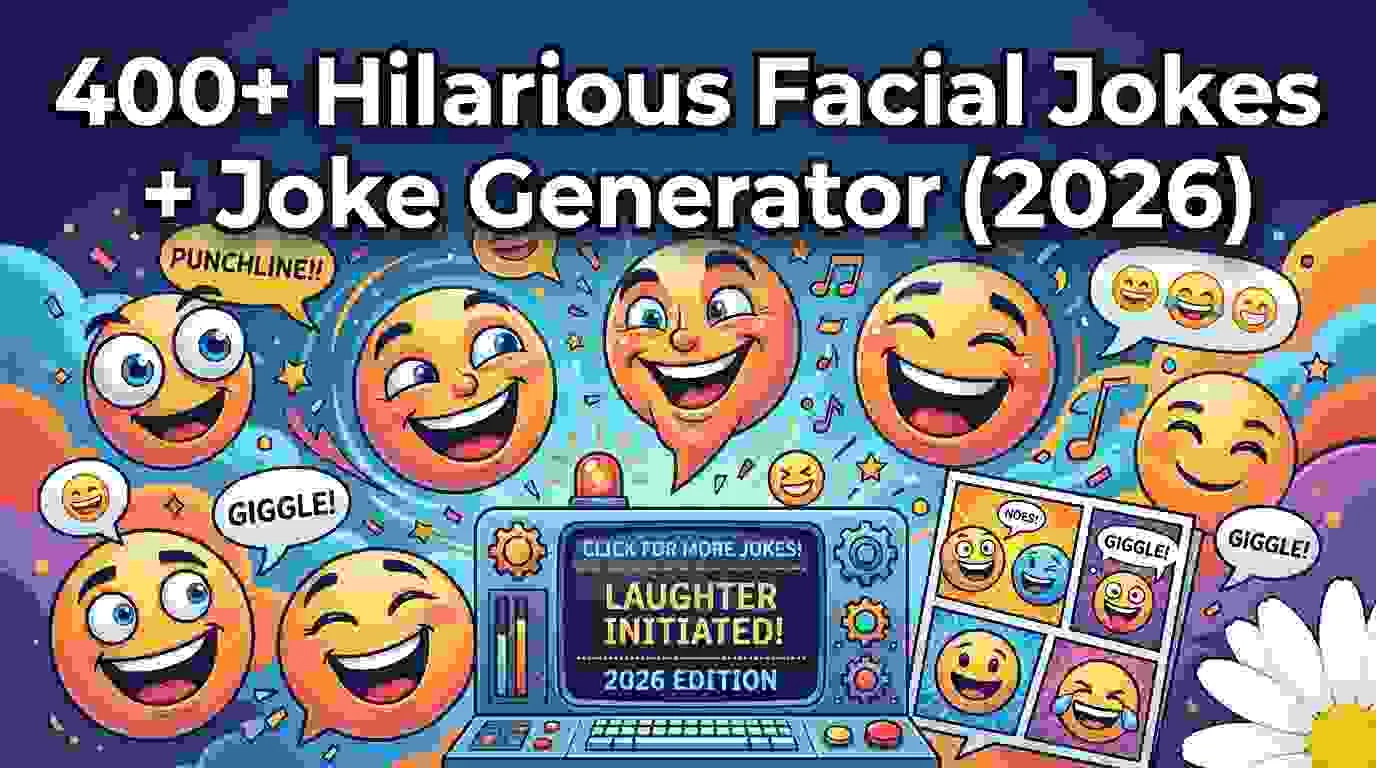 Hilarious Facial Jokes + Joke Generator