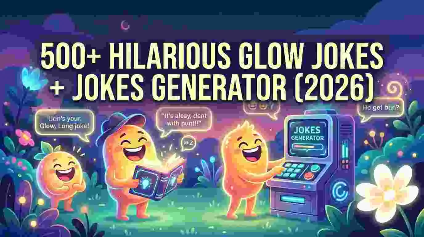 Hilarious Glow Jokes + Jokes Generator