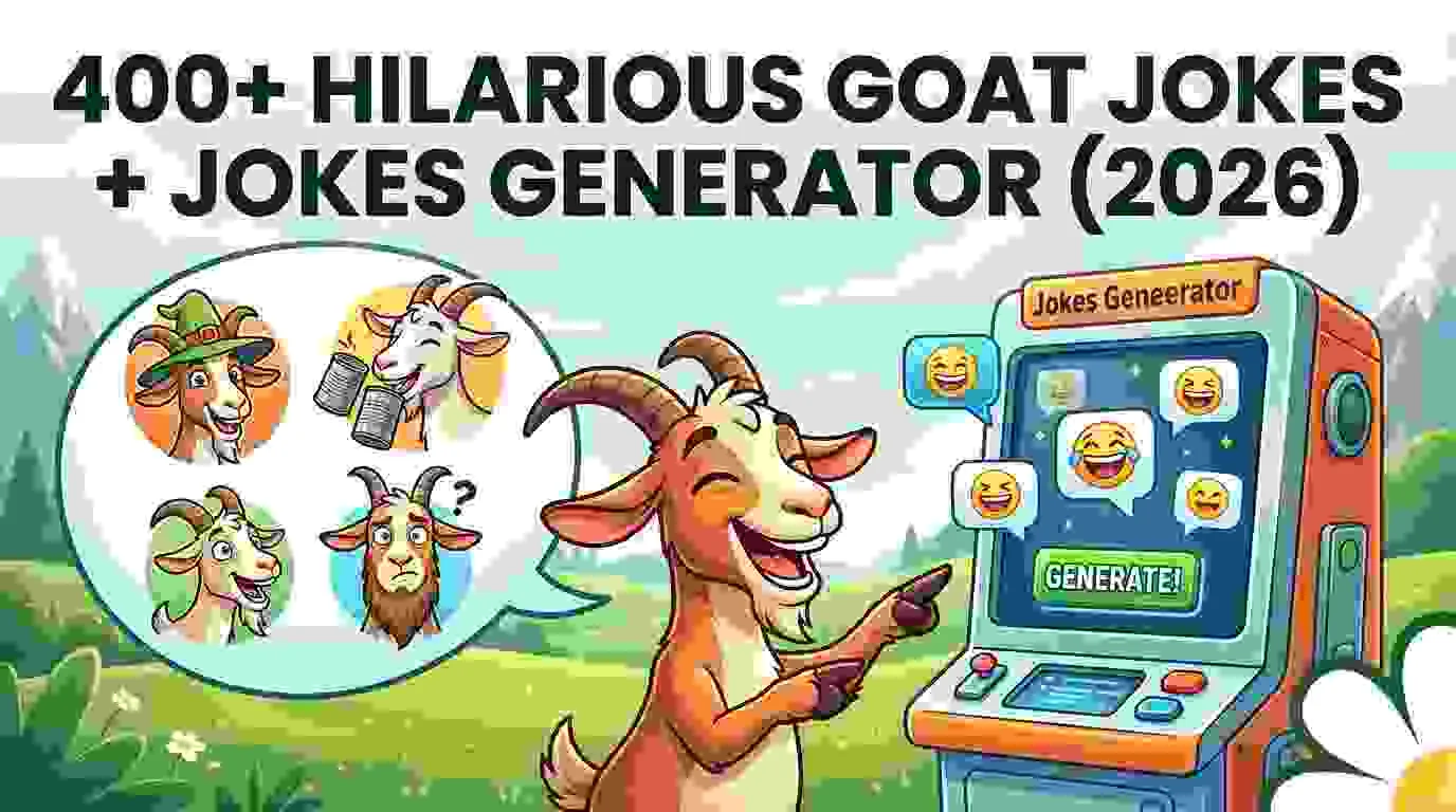 Hilarious Goat Jokes + Jokes Generator