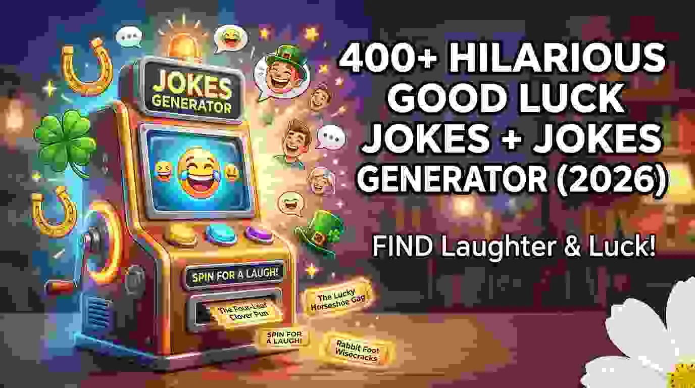 Hilarious Good Luck Jokes + Jokes Generator