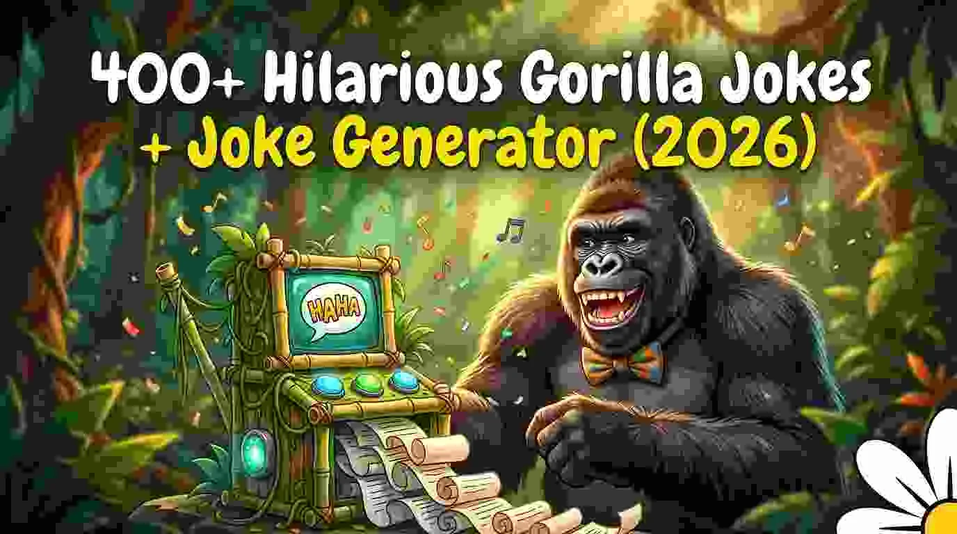 Hilarious Gorilla Jokes + Jokes Generator