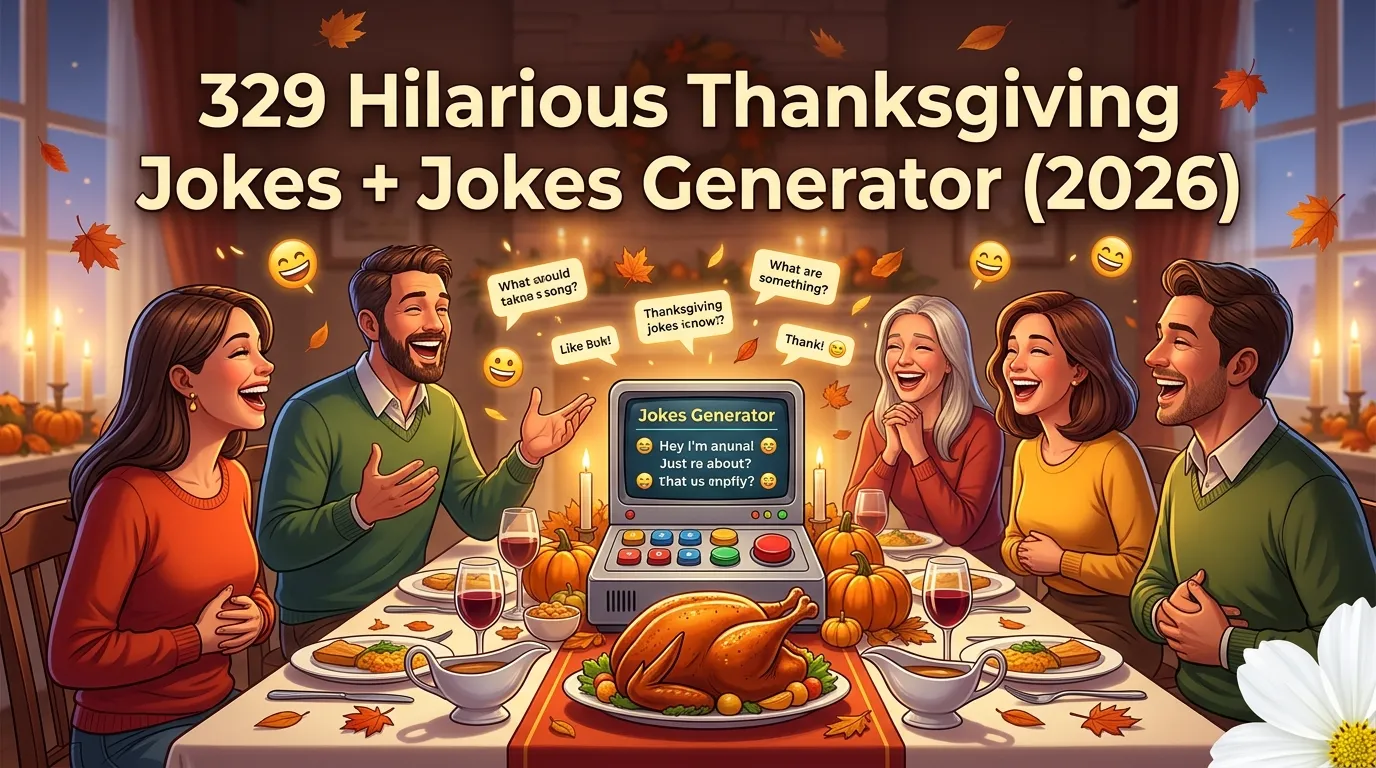 Hilarious Thanksgiving Jokes + Jokes Generator