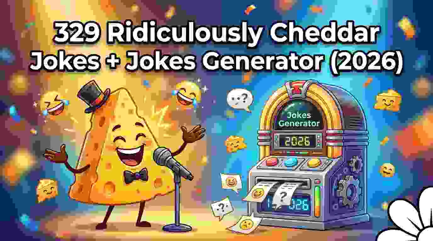 Ridiculously Cheddar Jokes + Jokes Generator