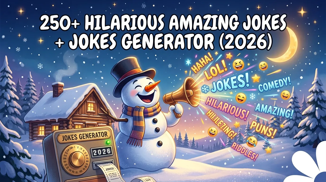 Hilarious Amazing Jokes + Jokes Generator
