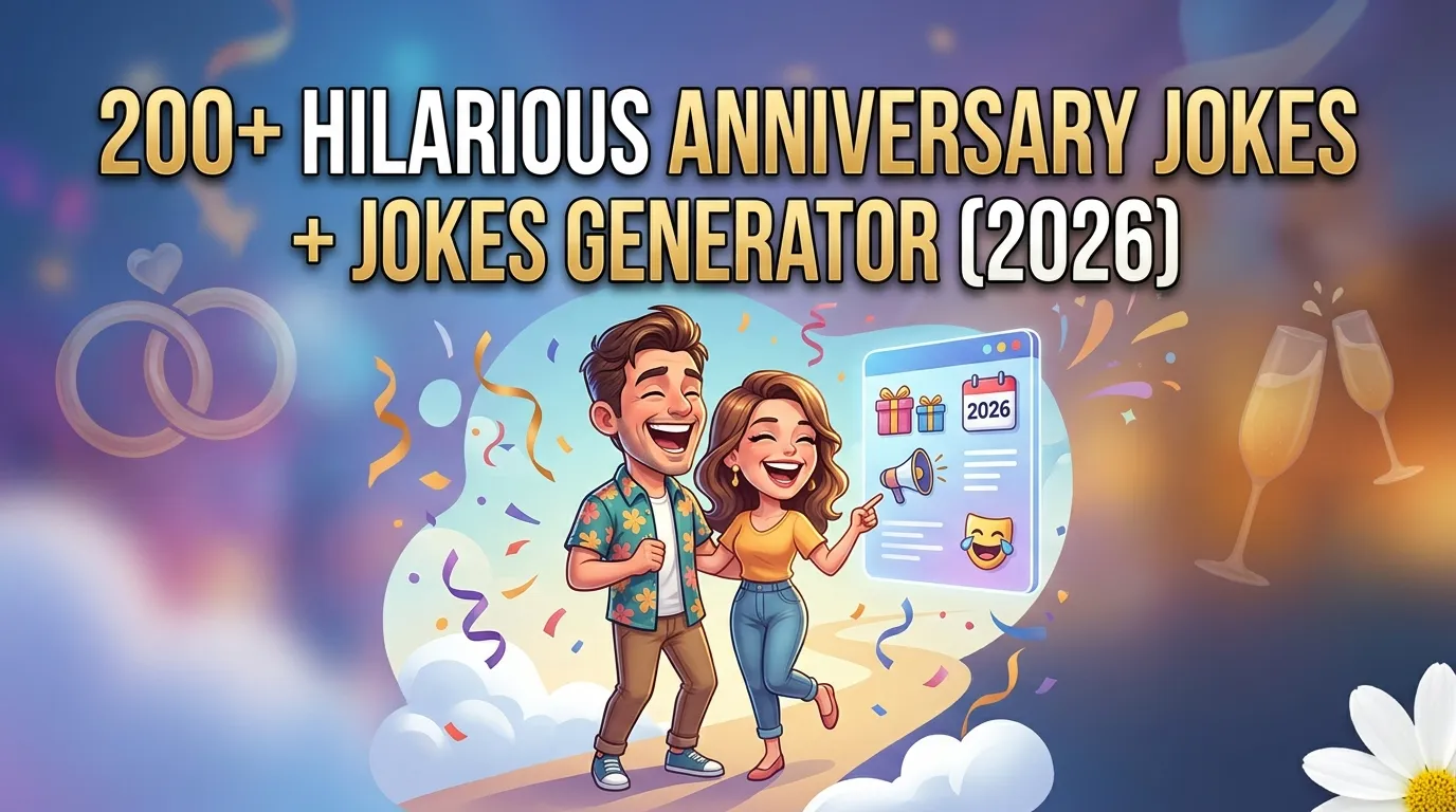 Hilarious Anniversary Jokes + Jokes Generator