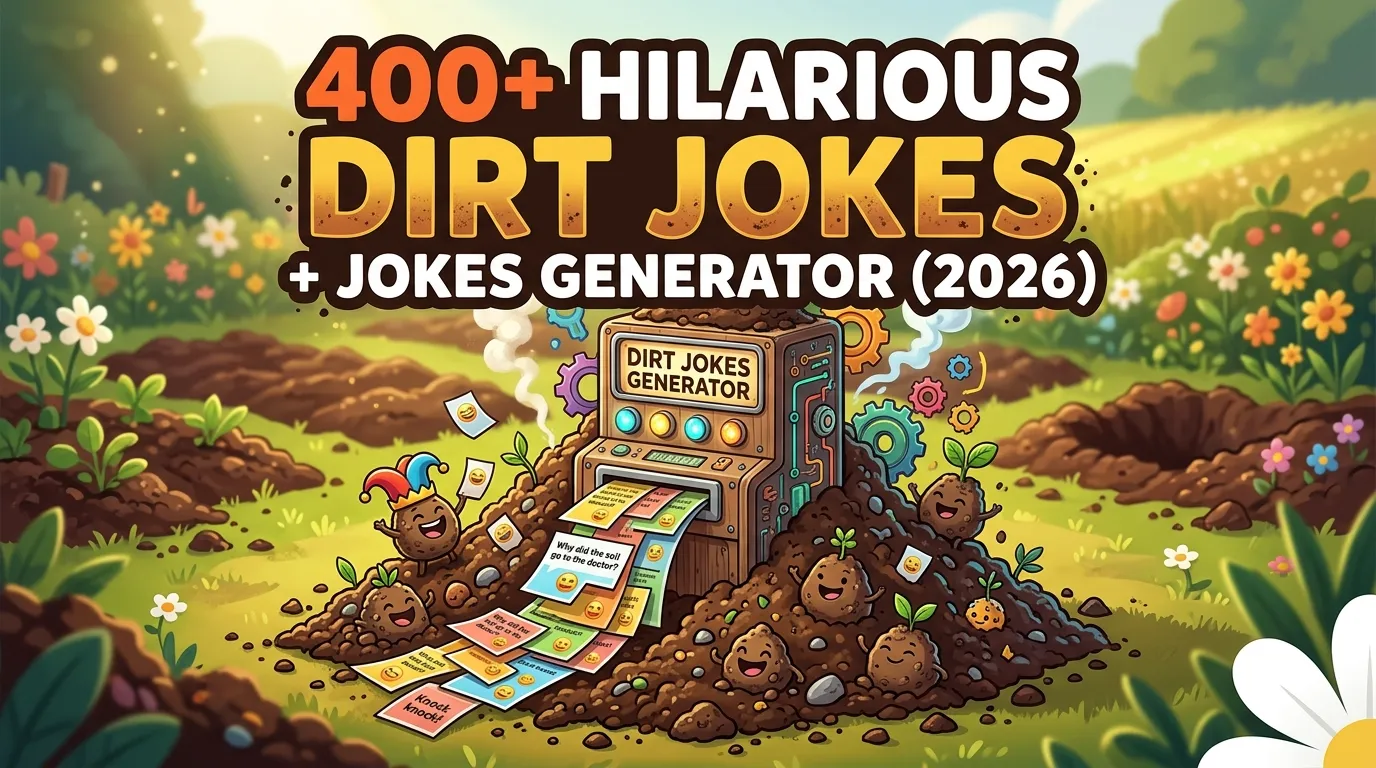 Hilarious Dirt Jokes + Jokes Generator
