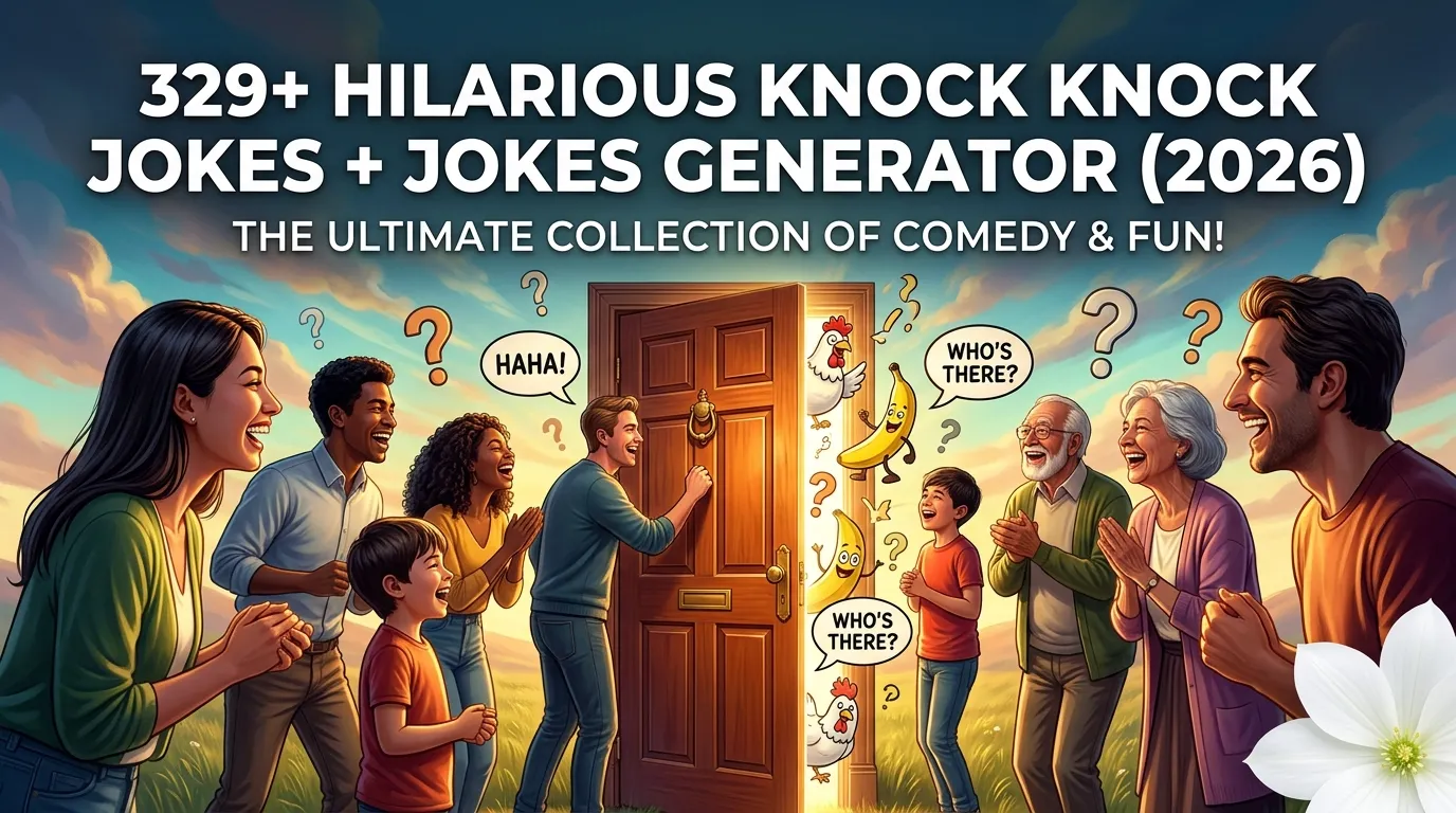 Hilarious Knock Knock Jokes + Jokes Generator