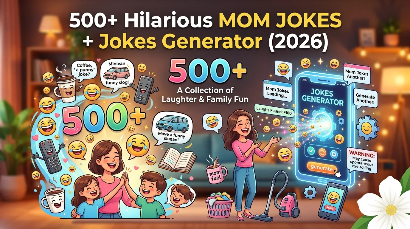 Hilarious Mom Jokes + Jokes Generator