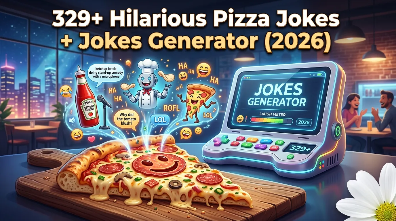 Hilarious Pizza Jokes + Jokes Generator