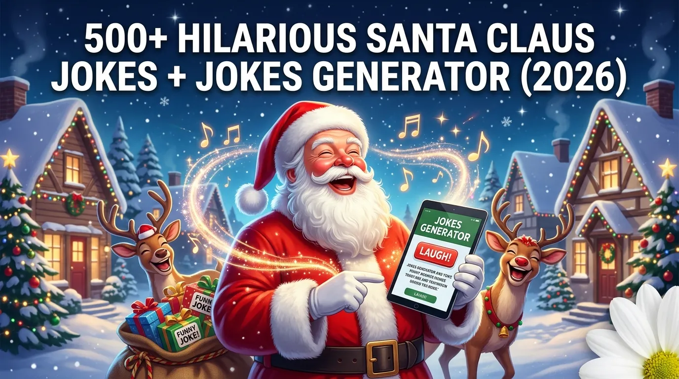 Hilarious Santa Claus Jokes + Jokes Generator