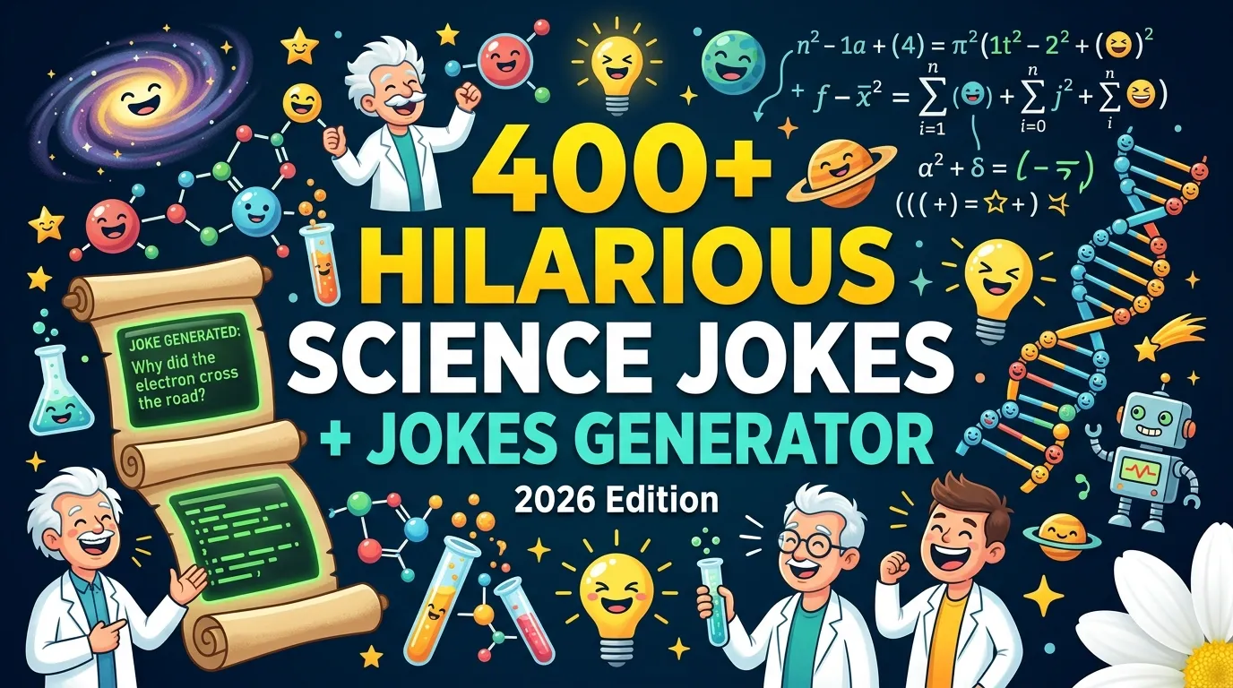 Hilarious Science Jokes + Jokes Generator
