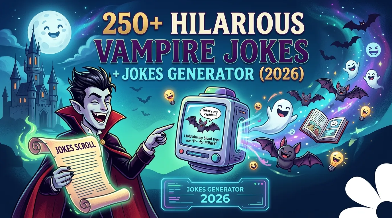 Hilarious Vampire Jokes + Jokes Generator