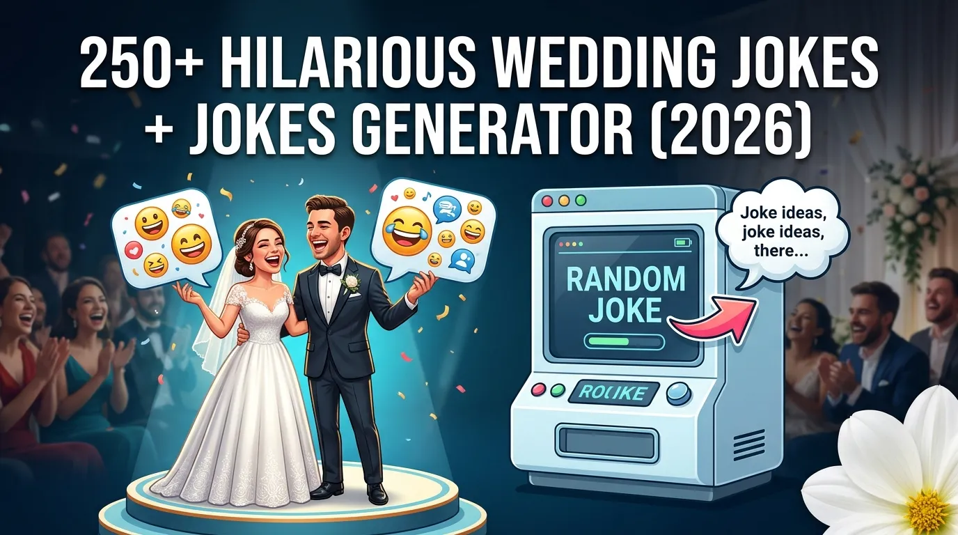 Hilarious Wedding Jokes + Jokes Generator