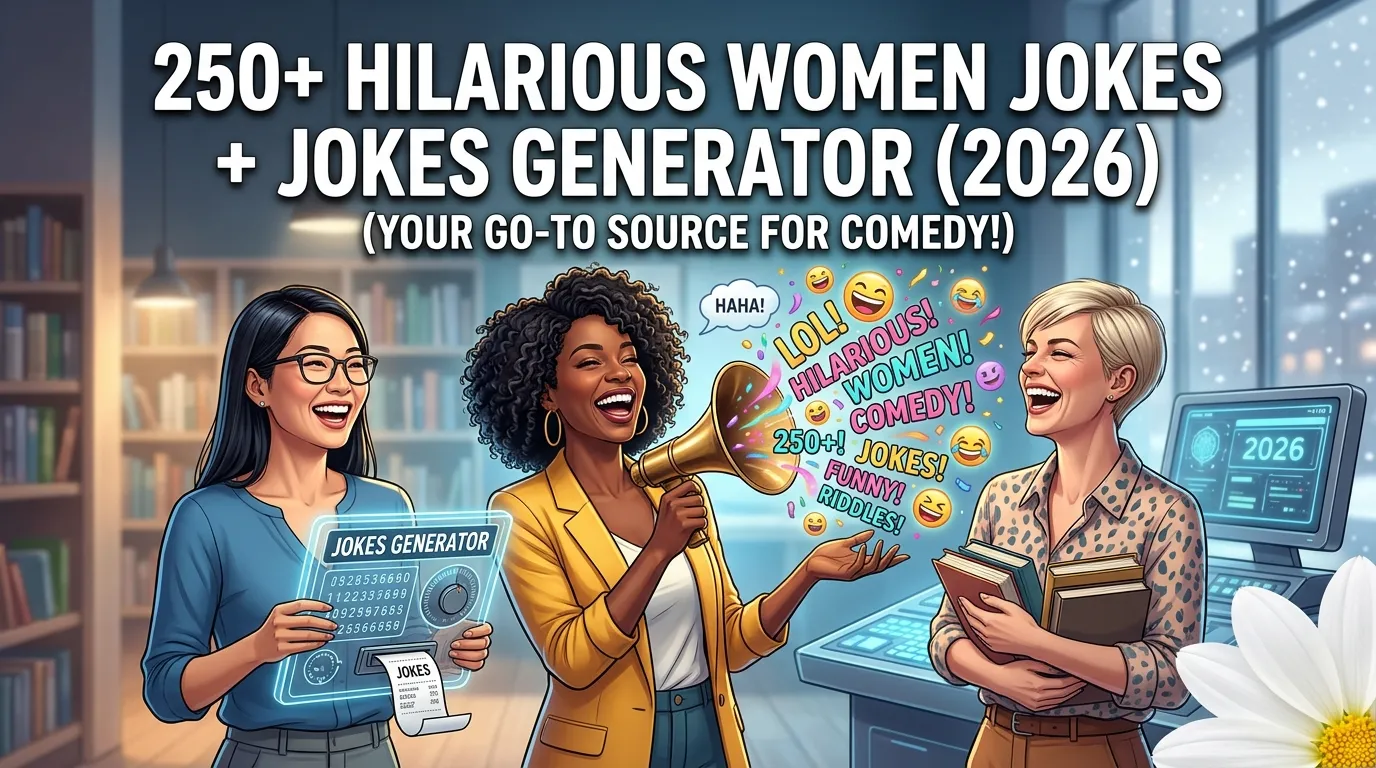 Hilarious Women Jokes + Jokes Generator